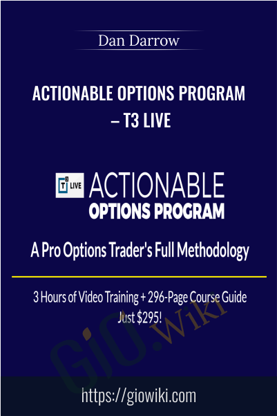 Actionable Options Program – T3 Live – Dan Darrow