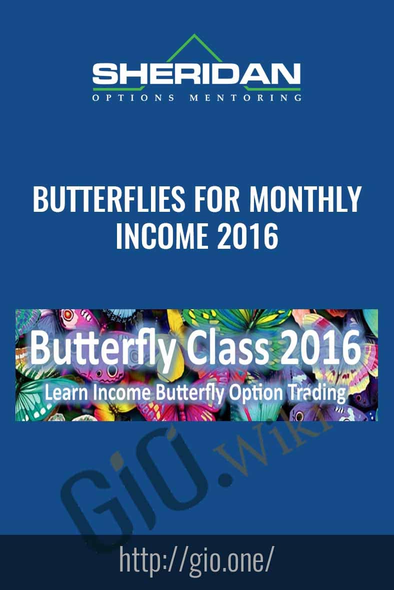 Butterflies for monthly Income 2016 - Dan Sheridan