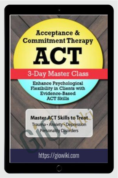 Acceptance & Commitment Therapy (ACT): 3-Day Master Class - Jennifer Patterson