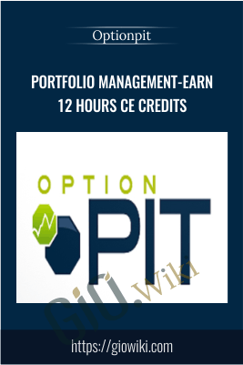 Portfolio Management-Earn 12 Hours CE Credits – Optionpit