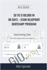 $0 to $100,000 in 90 Days – eCom Blueprint Bootcamp Program – Ben Malol