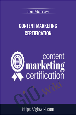 Content Marketing Certification – Jon Morrow