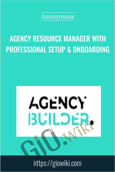 Agency Resource Manager with Professional Setup & Onboarding
