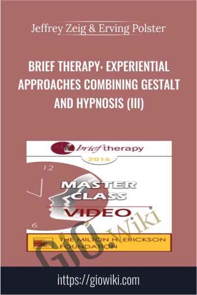 Brief Therapy: Experiential Approaches Combining Gestalt and Hypnosis (III) - Jeffrey Zeig & Erving Polster