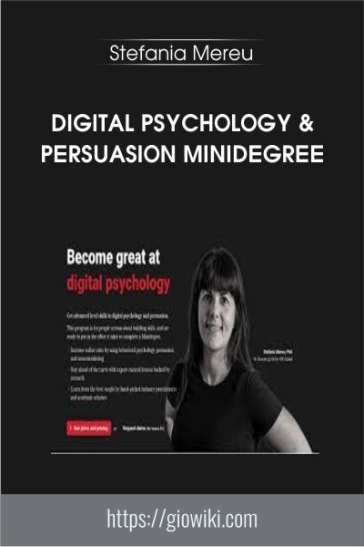 Digital Psychology & Persuasion Minidegree - Stefania Mereu