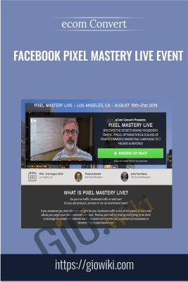 Facebook Pixel Mastery Live Event - ecom Convert