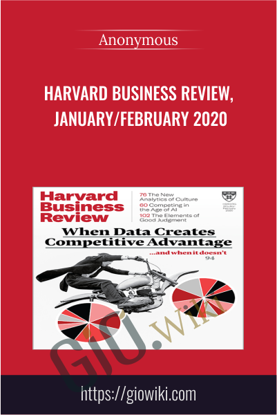 Harvard Business Review, January/February 2020