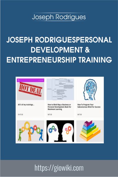 Joseph RodriguesPersonal development & Entrepreneurship Training - Joseph Rodrigues
