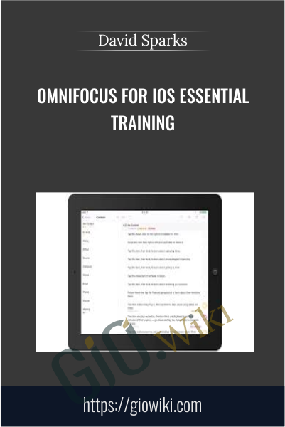 OmniFocus for iOS Essential Training - David Sparks