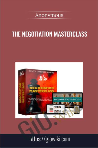 The Negotiation Masterclass