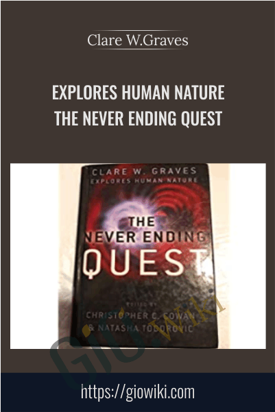 Explores Human Nature - The Never Ending Quest - Clare W.Graves