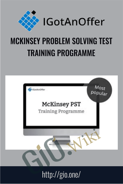McKinsey Problem Solving Test Training Programme – IGotan Offer